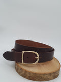Ceinture en cuir pleine fleur - BAZO