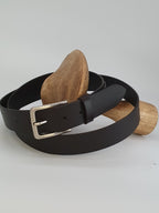 Ceinture en cuir pleine fleur - DOMESSY