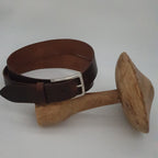 Ceinture en cuir pleine fleur - DOMESSY