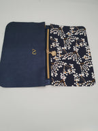 Pochette en cuir cuir pleine fleur - MONA festive