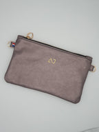 Pochette en cuir cuir pleine fleur - MONA festive
