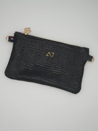 Pochette en cuir cuir pleine fleur - MONA festive