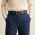 Ceinture Cuir Pleine Fleur Française