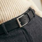 Ceinture Cuir Pleine Fleur Française