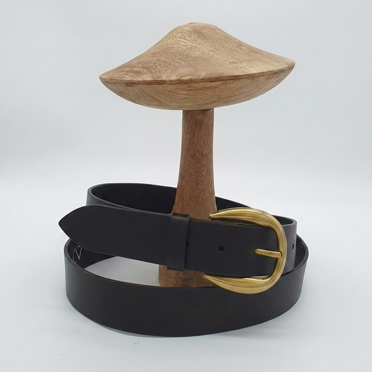 Ceinture Française Cuir Pleine Fleur Bacon Chocolat