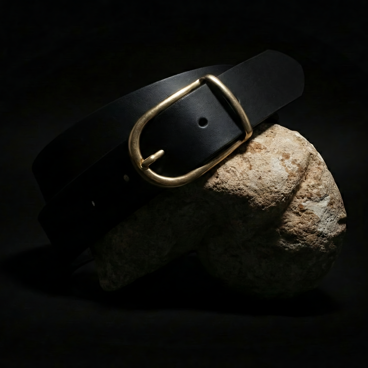 Ceinture Française Cuir Pleine Fleur Bazo Chocolat