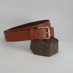 Ceinture Française Cuir Pleine Fleur Cadoue Fauve