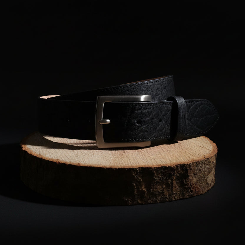 Ceinture Française Cuir Pleine Fleur Valere