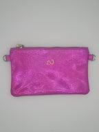 Pochette en cuir cuir pleine fleur - MONA festive